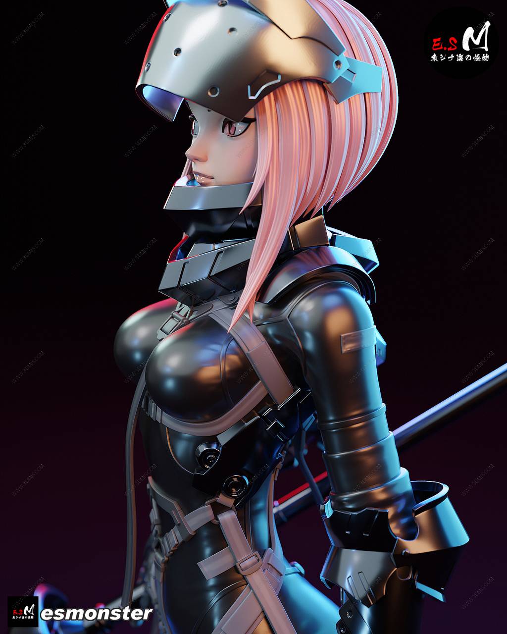 P站图纸印象馆 ESMonster 暗黑枪骑兵 ESMonster 暗黑枪骑兵