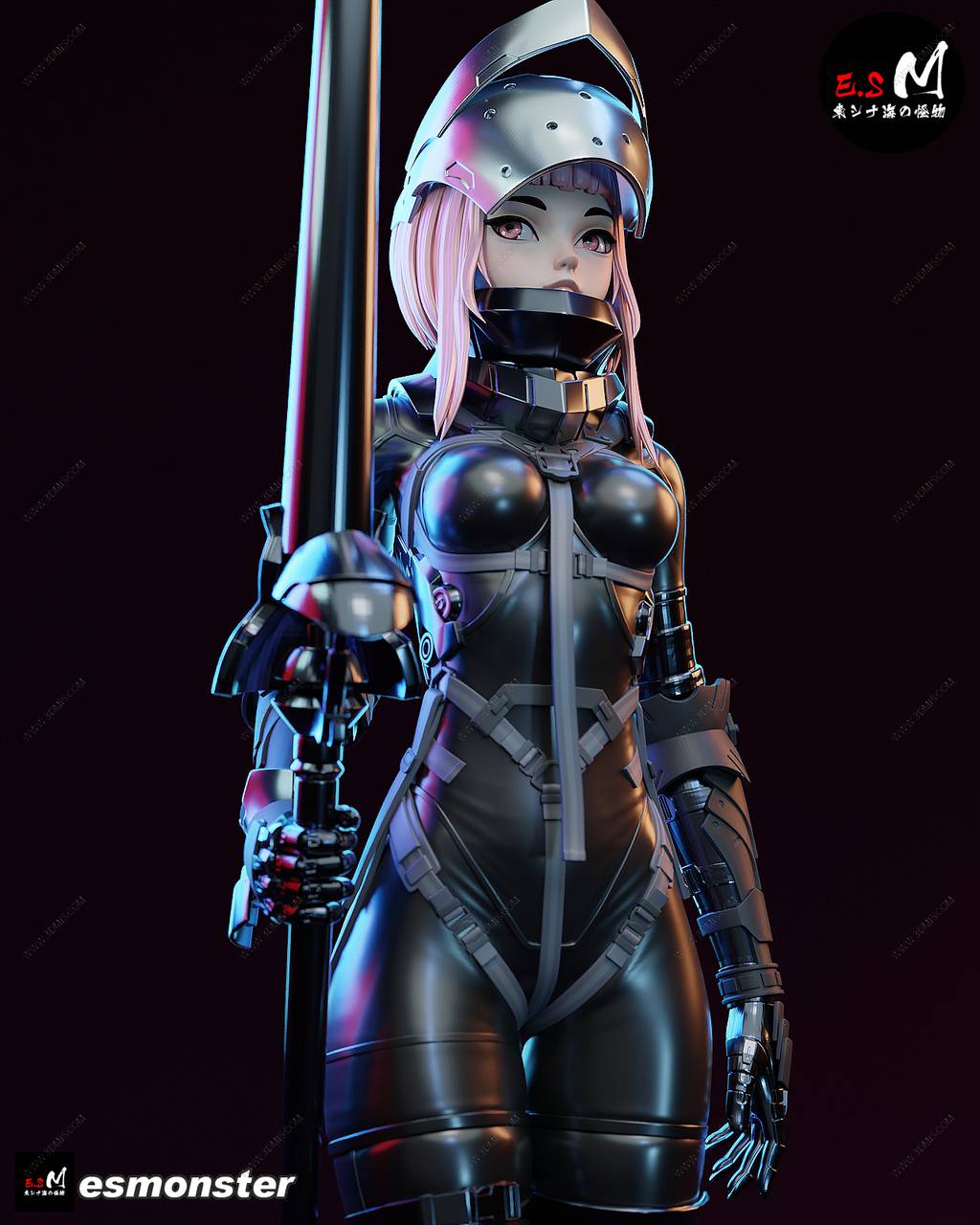 P站图纸印象馆 ESMonster 暗黑枪骑兵 ESMonster 暗黑枪骑兵