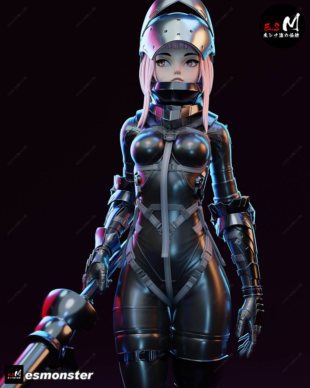 P站图纸印象馆 ESMonster 暗黑枪骑兵 ESMonster 暗黑枪骑兵