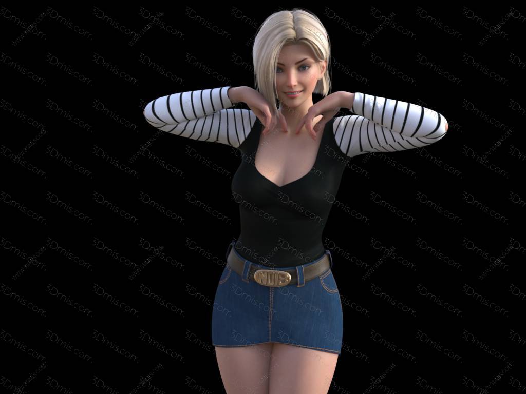 P站图纸印象馆 龙珠 人造人18号 龙珠 人造人18号