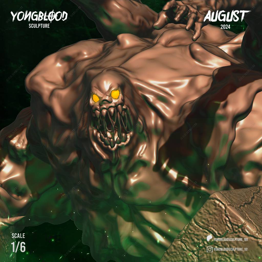 P站图纸印象馆 Yongblood Sculpture DC漫画 泥脸 Yongblood Sculpture DC漫画 泥脸