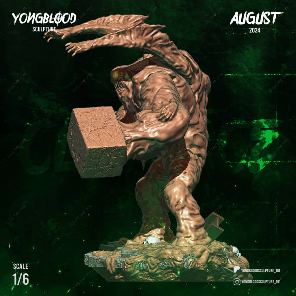 P站图纸印象馆 Yongblood Sculpture DC漫画 泥脸 Yongblood Sculpture DC漫画 泥脸