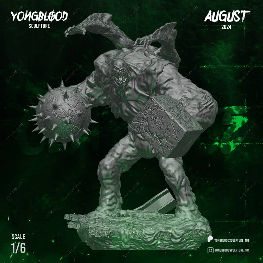 P站图纸印象馆 Yongblood Sculpture DC漫画 泥脸 Yongblood Sculpture DC漫画 泥脸