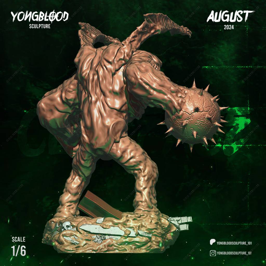 P站图纸印象馆 Yongblood Sculpture DC漫画 泥脸 Yongblood Sculpture DC漫画 泥脸