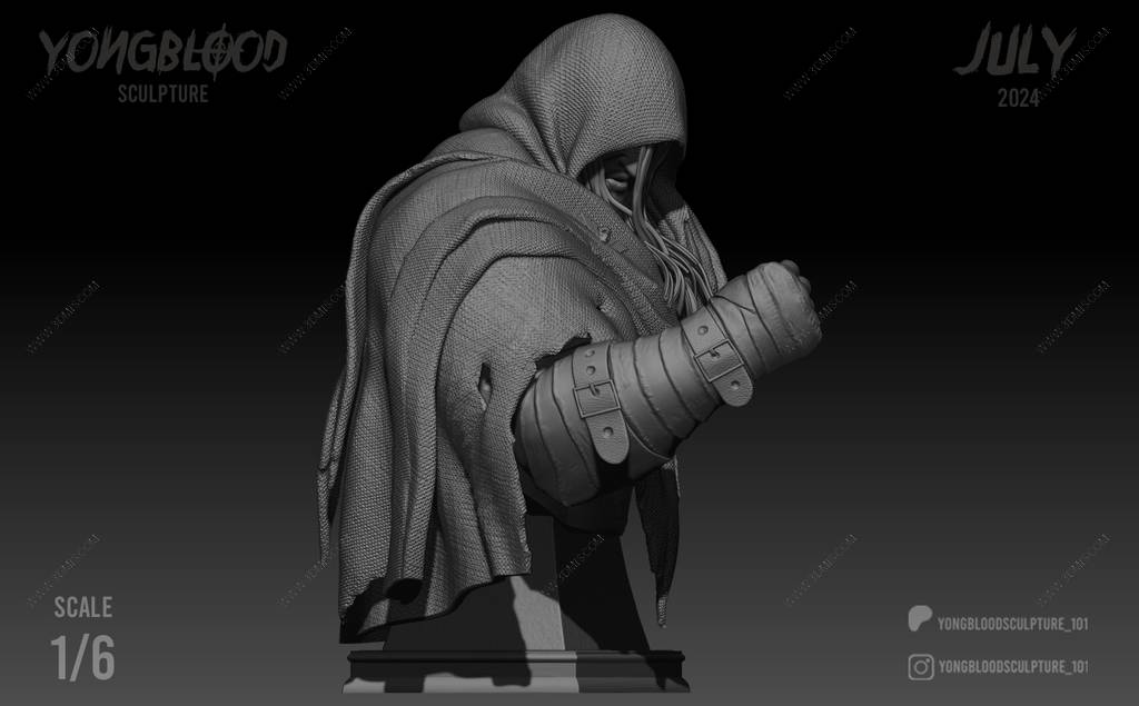 P站图纸印象馆 Yongblood Sculpture 街头霸王 将军拜森 Yongblood Sculpture 街头霸王 将军拜森