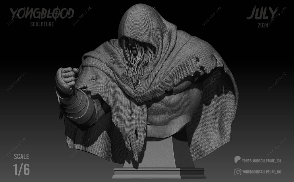 P站图纸印象馆 Yongblood Sculpture 街头霸王 将军拜森 Yongblood Sculpture 街头霸王 将军拜森