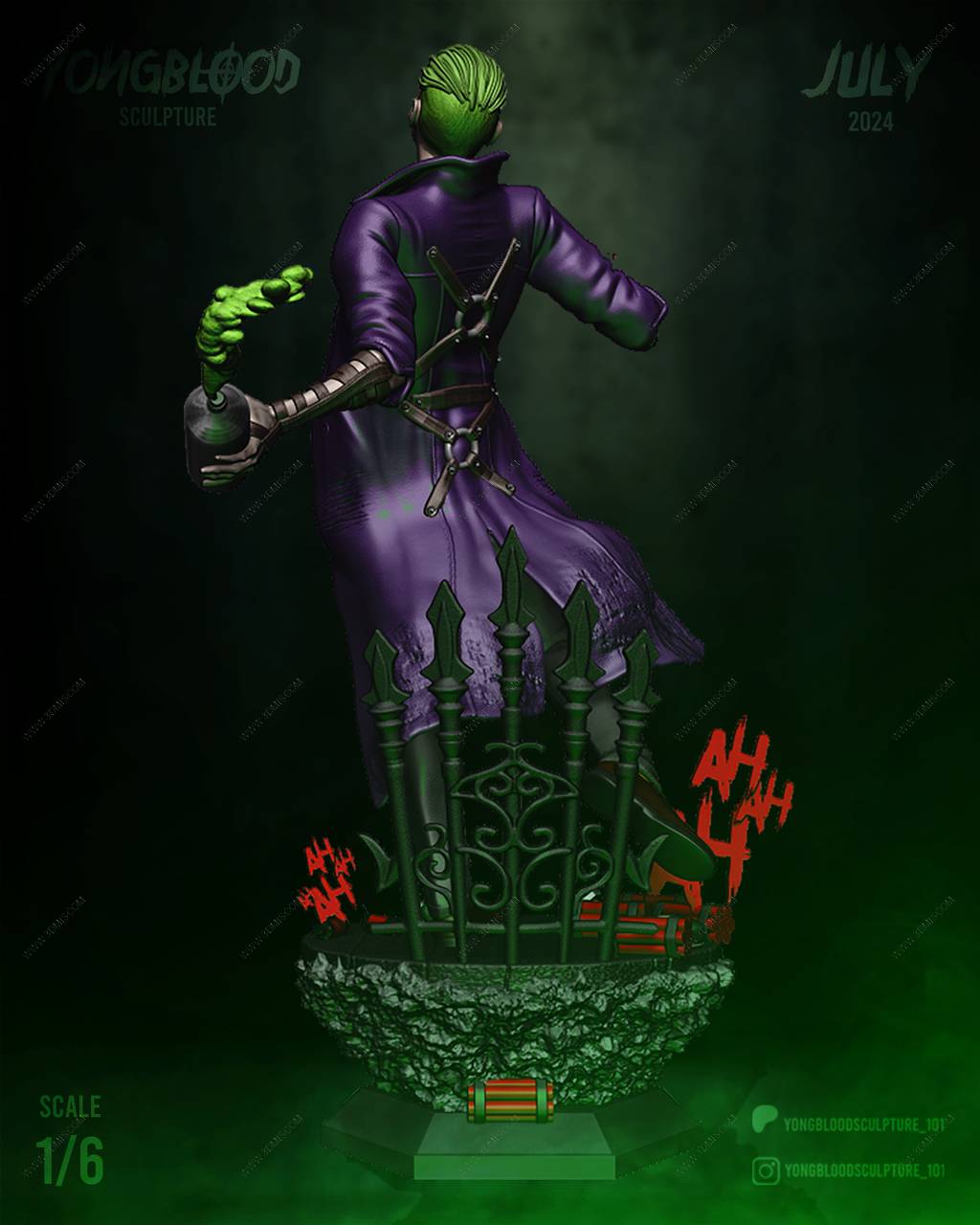 P站图纸印象馆 Yongblood Sculpture DC漫画 小丑 Yongblood Sculpture DC漫画 小丑