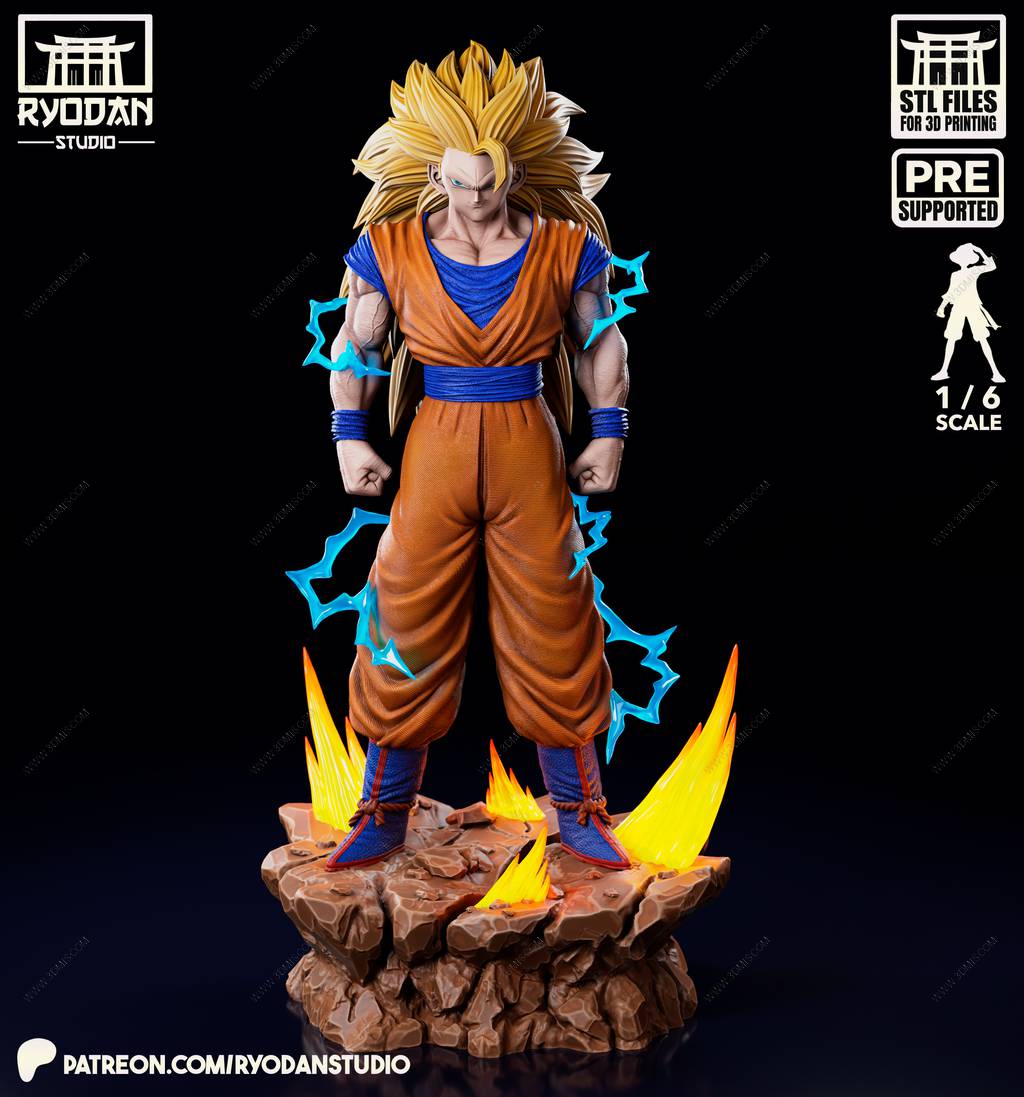 P站图纸印象馆 Ryodan 龙珠 超级赛亚人悟空 Ryodan 龙珠 超级赛亚人悟空