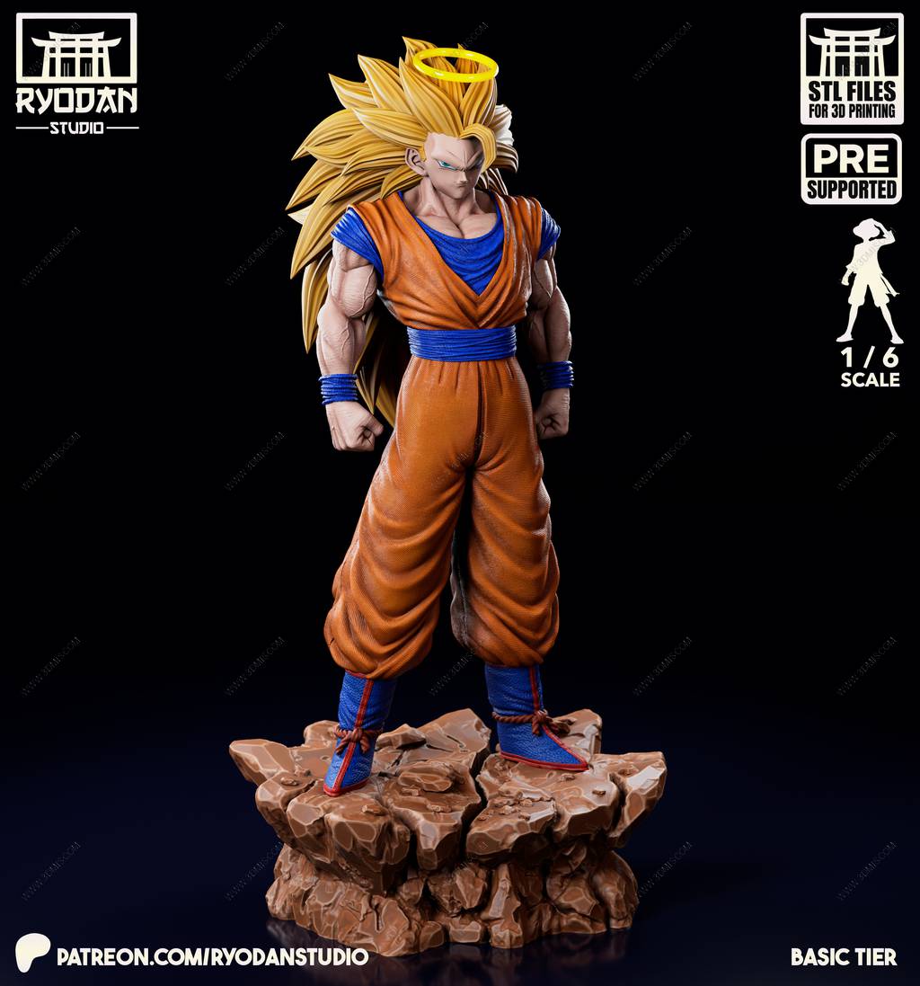 P站图纸印象馆 Ryodan 龙珠 超级赛亚人悟空 Ryodan 龙珠 超级赛亚人悟空