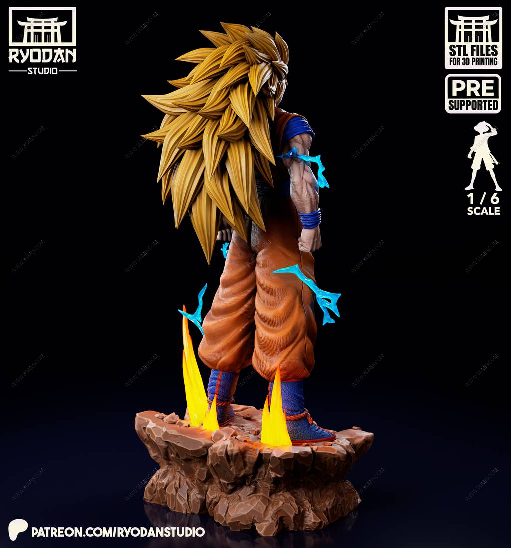 P站图纸印象馆 Ryodan 龙珠 超级赛亚人悟空 Ryodan 龙珠 超级赛亚人悟空