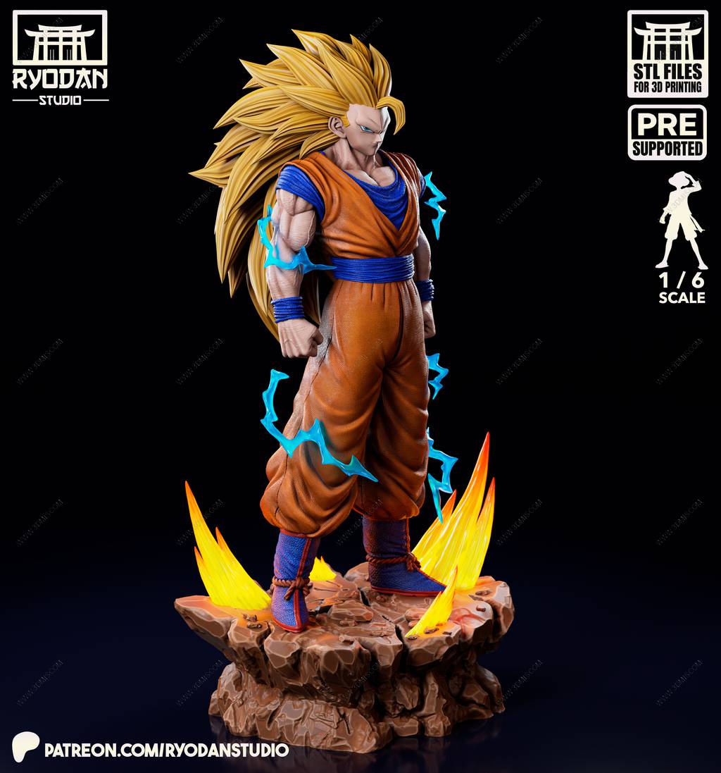 P站图纸印象馆 Ryodan 龙珠 超级赛亚人悟空 Ryodan 龙珠 超级赛亚人悟空