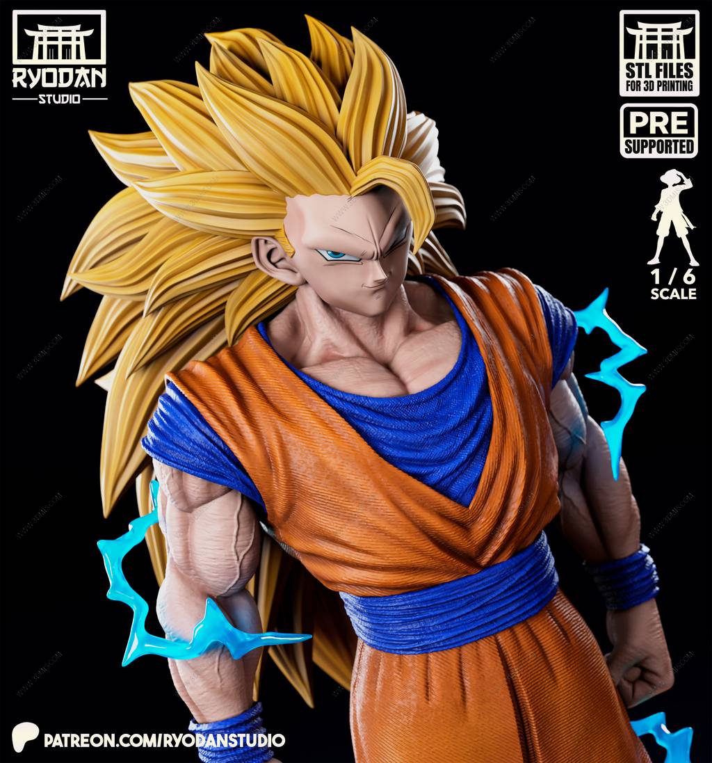 P站图纸印象馆 Ryodan 龙珠 超级赛亚人悟空 Ryodan 龙珠 超级赛亚人悟空