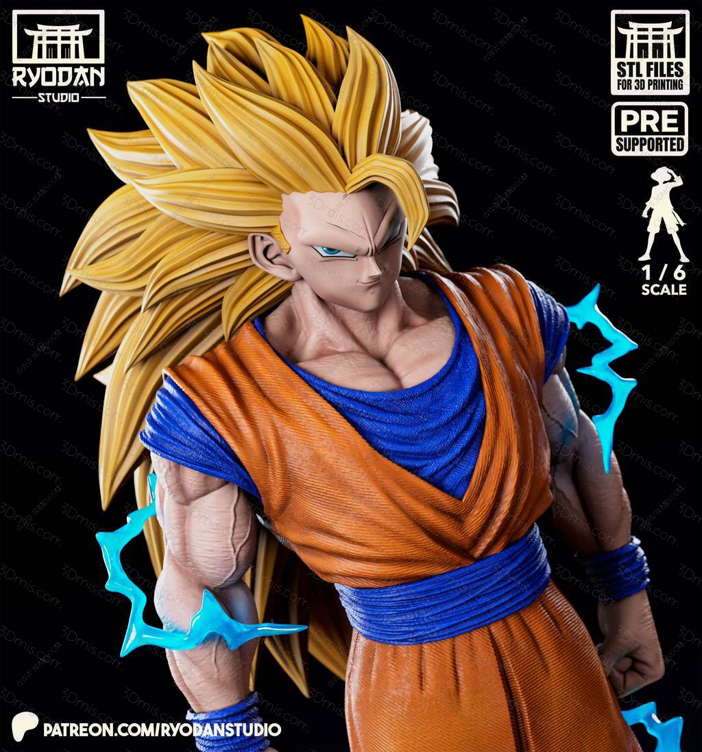 P站图纸印象馆 Ryodan 龙珠 超级赛亚人悟空 Ryodan 龙珠 超级赛亚人悟空