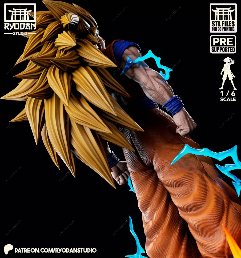 P站图纸印象馆 Ryodan 龙珠 超级赛亚人悟空 Ryodan 龙珠 超级赛亚人悟空