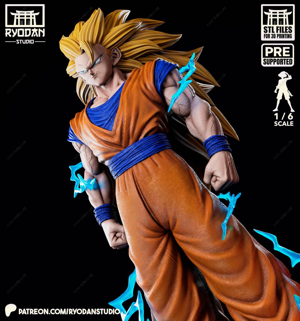 P站图纸印象馆 Ryodan 龙珠 超级赛亚人悟空 Ryodan 龙珠 超级赛亚人悟空