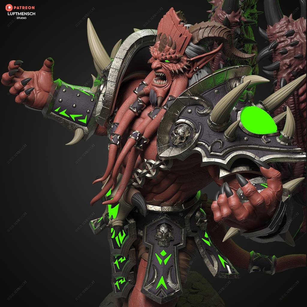 P站图纸印象馆 LuftMensch 魔兽世界 基尔加丹 LuftMensch 魔兽世界 基尔加丹