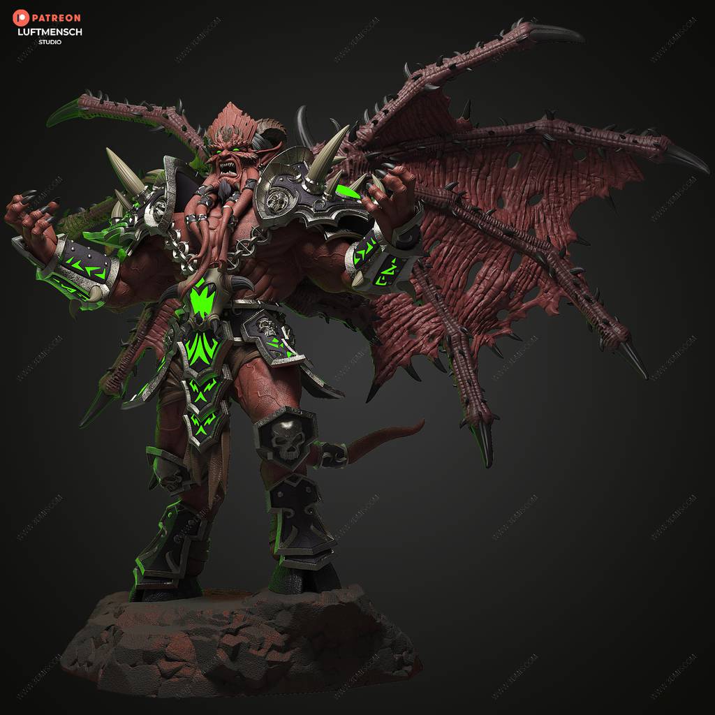 P站图纸印象馆 LuftMensch 魔兽世界 基尔加丹 LuftMensch 魔兽世界 基尔加丹