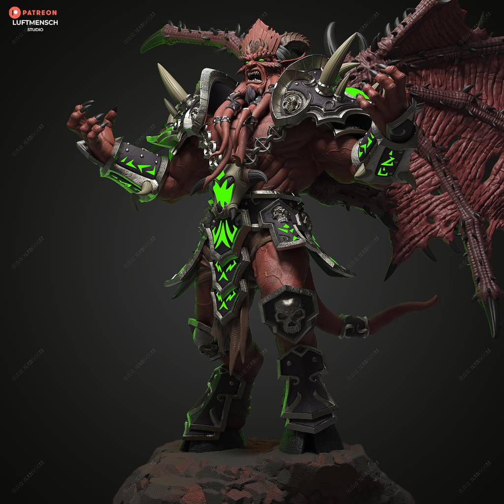 P站图纸印象馆 LuftMensch 魔兽世界 基尔加丹 LuftMensch 魔兽世界 基尔加丹