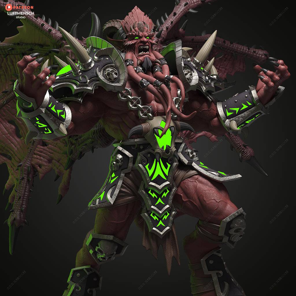 P站图纸印象馆 LuftMensch 魔兽世界 基尔加丹 LuftMensch 魔兽世界 基尔加丹