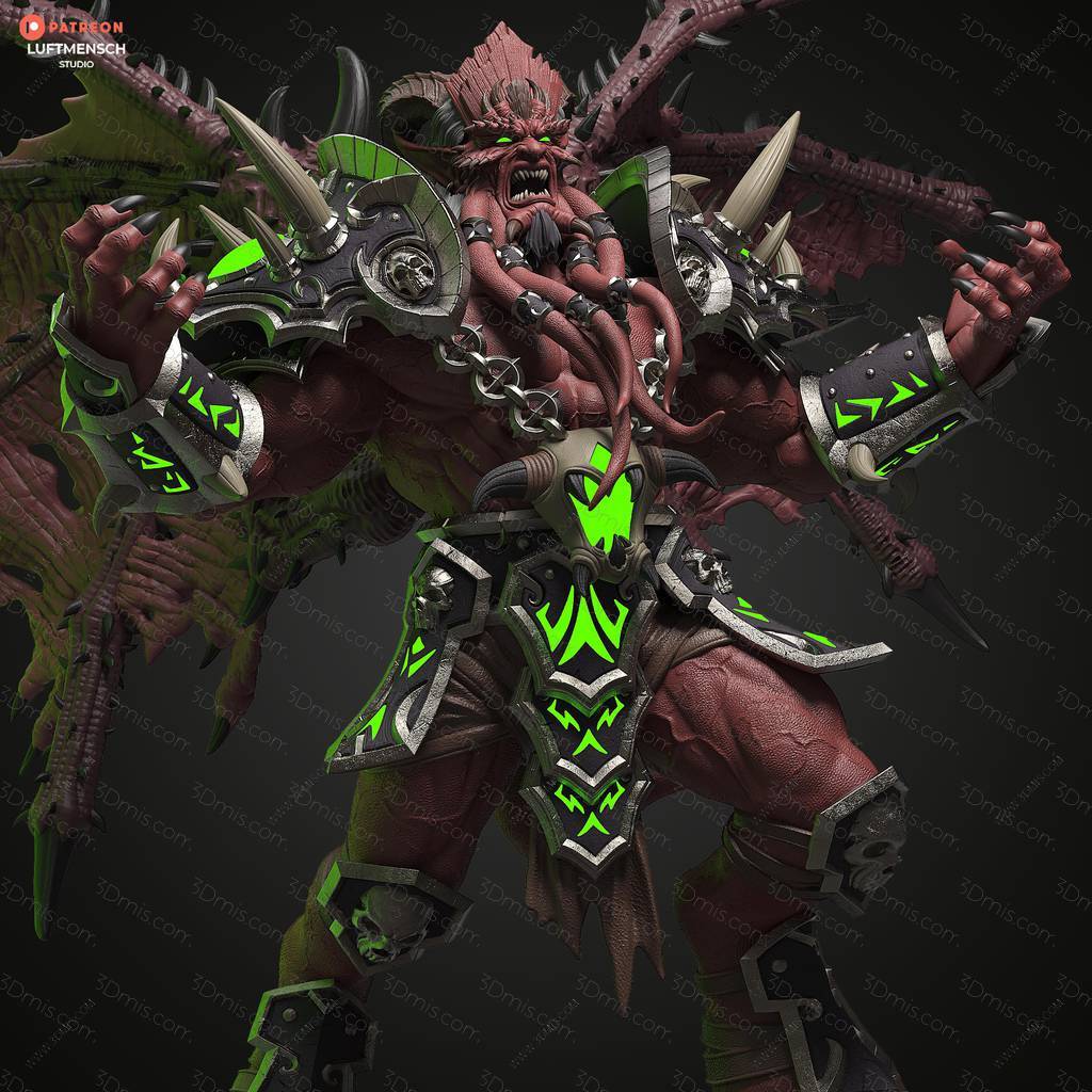 P站图纸印象馆 LuftMensch 魔兽世界 基尔加丹 LuftMensch 魔兽世界 基尔加丹