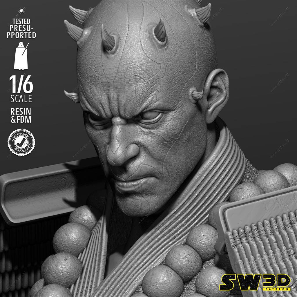 P站图纸印象馆 SW3D 星球大战 达斯·摩尔 SW3D 星球大战 达斯·摩尔