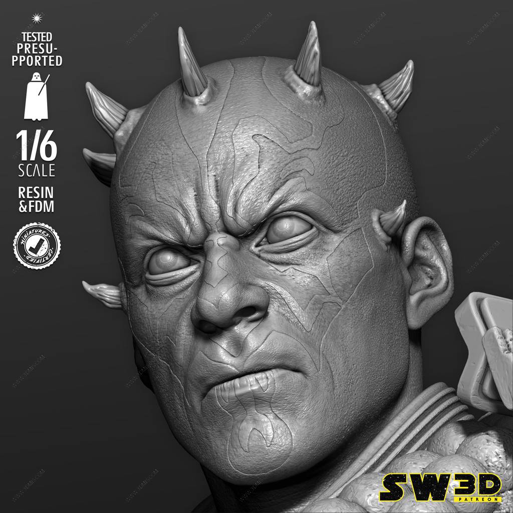 P站图纸印象馆 SW3D 星球大战 达斯·摩尔 SW3D 星球大战 达斯·摩尔