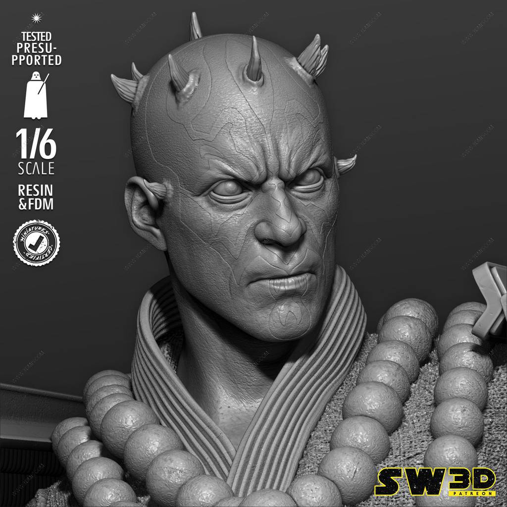 P站图纸印象馆 SW3D 星球大战 达斯·摩尔 SW3D 星球大战 达斯·摩尔