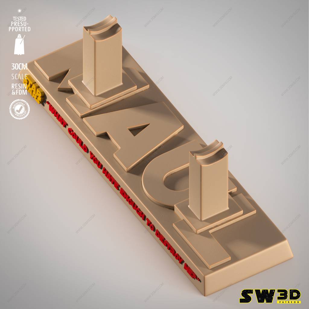 P站图纸印象馆 SW3D 星球大战 达斯·摩尔的双头剑 SW3D 星球大战 达斯·摩尔的双头剑