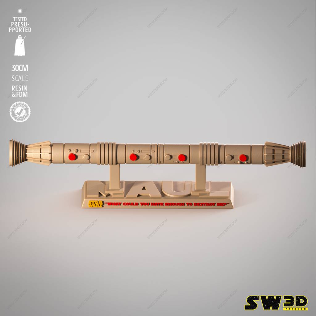 P站图纸印象馆 SW3D 星球大战 达斯·摩尔的双头剑 SW3D 星球大战 达斯·摩尔的双头剑