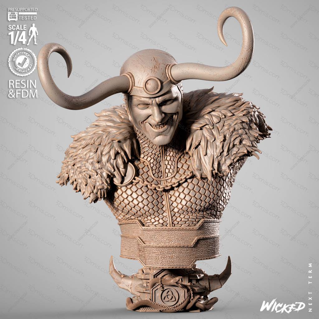 P站图纸印象馆 3DWicked 漫威 洛基 3DWicked 漫威 洛基