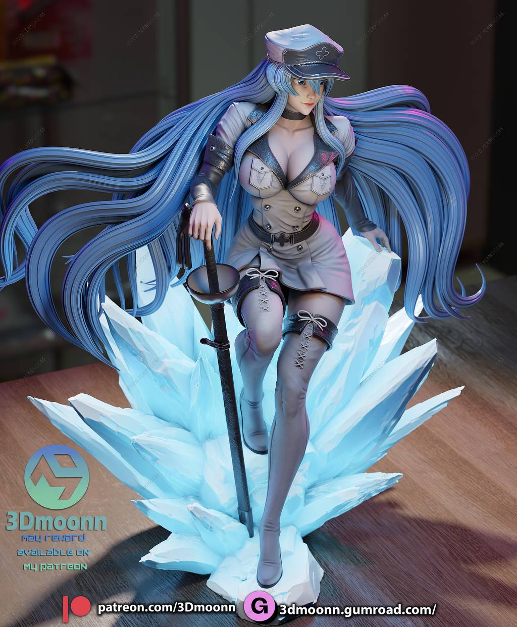 P站图纸印象馆 3Dmoonn 斩·赤红之瞳 艾斯德斯 3Dmoonn 斩·赤红之瞳 艾斯德斯