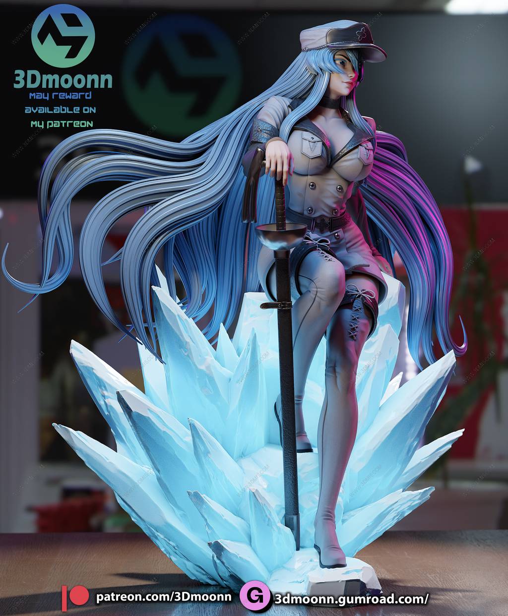 P站图纸印象馆 3Dmoonn 斩·赤红之瞳 艾斯德斯 3Dmoonn 斩·赤红之瞳 艾斯德斯