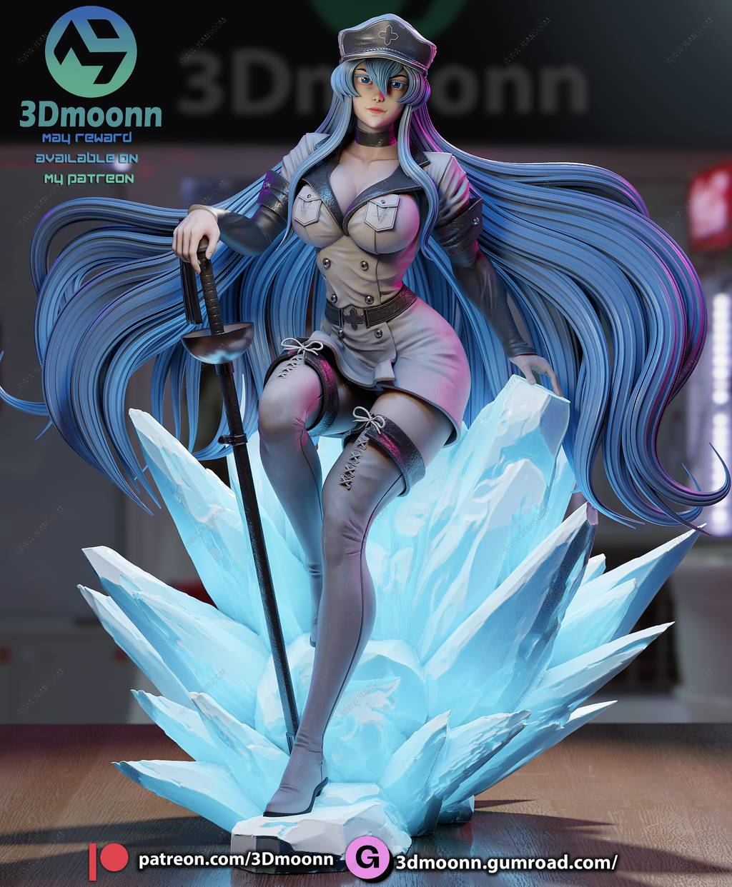 P站图纸印象馆 3Dmoonn 斩·赤红之瞳 艾斯德斯 3Dmoonn 斩·赤红之瞳 艾斯德斯