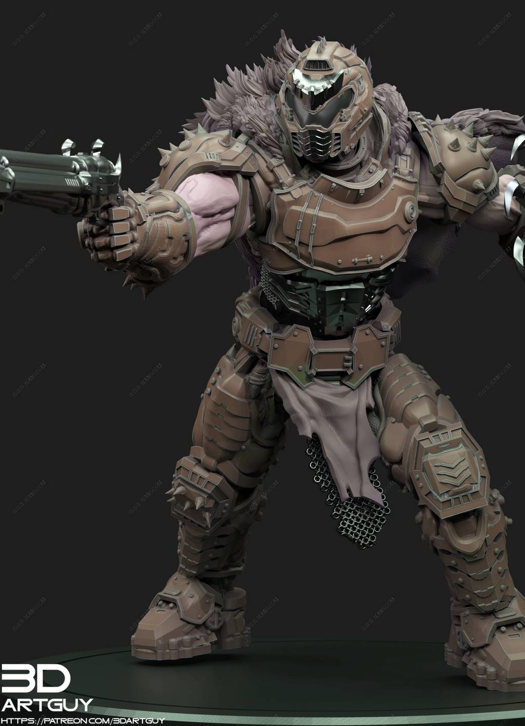 P站图纸印象馆 3DArtGuy 黑暗时代的超级战士 3DArtGuy 黑暗时代的超级战士