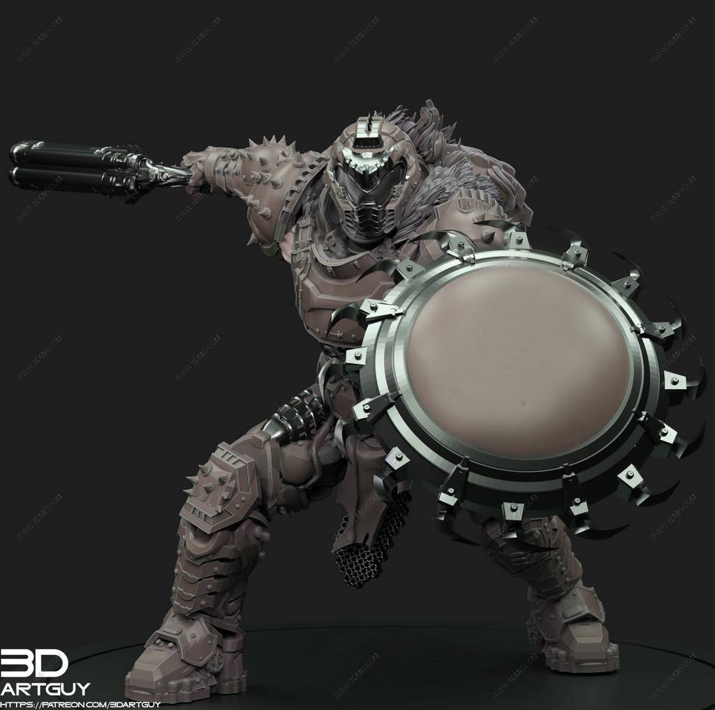 P站图纸印象馆 3DArtGuy 黑暗时代的超级战士 3DArtGuy 黑暗时代的超级战士