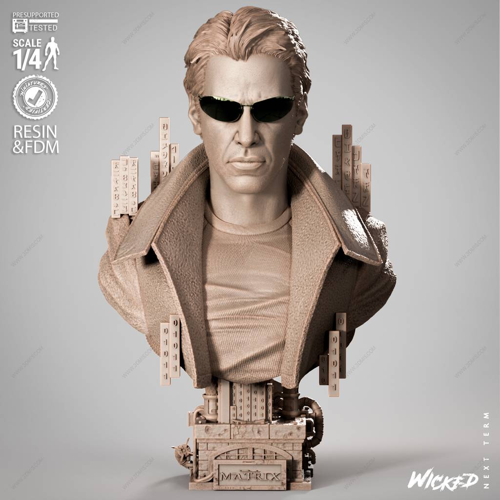 P站图纸印象馆 3DWicked 骇客帝国 尼奥 3DWicked 骇客帝国 尼奥