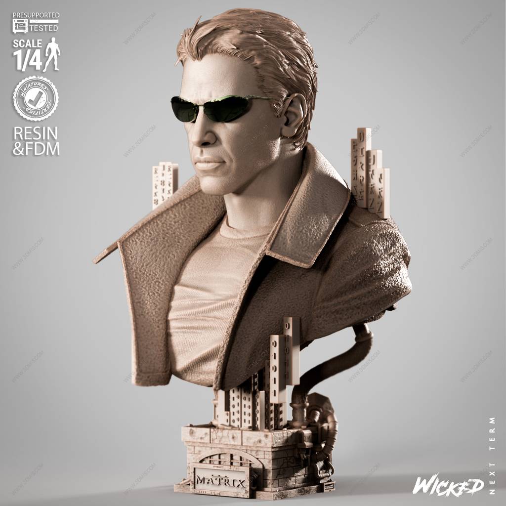 P站图纸印象馆 3DWicked 骇客帝国 尼奥 3DWicked 骇客帝国 尼奥