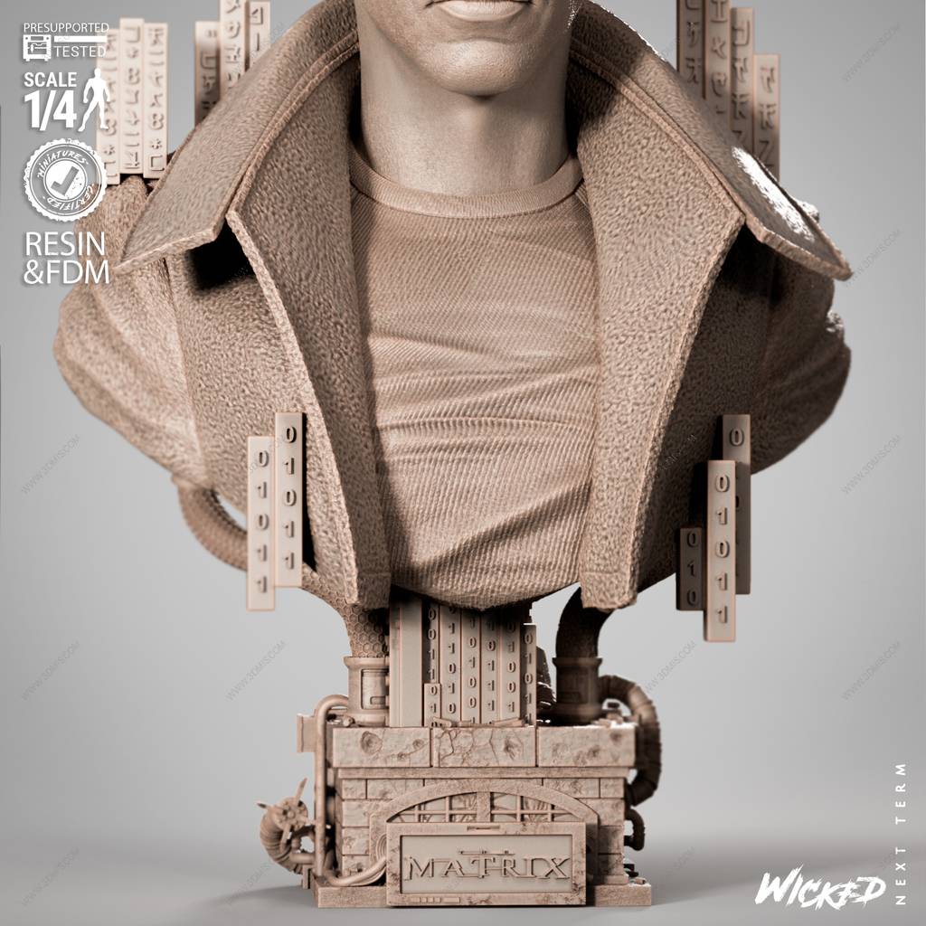 P站图纸印象馆 3DWicked 骇客帝国 尼奥 3DWicked 骇客帝国 尼奥