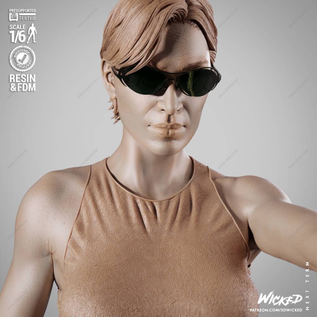 P站图纸印象馆 3DWicked 骇客帝国 崔妮蒂 3DWicked 骇客帝国 崔妮蒂