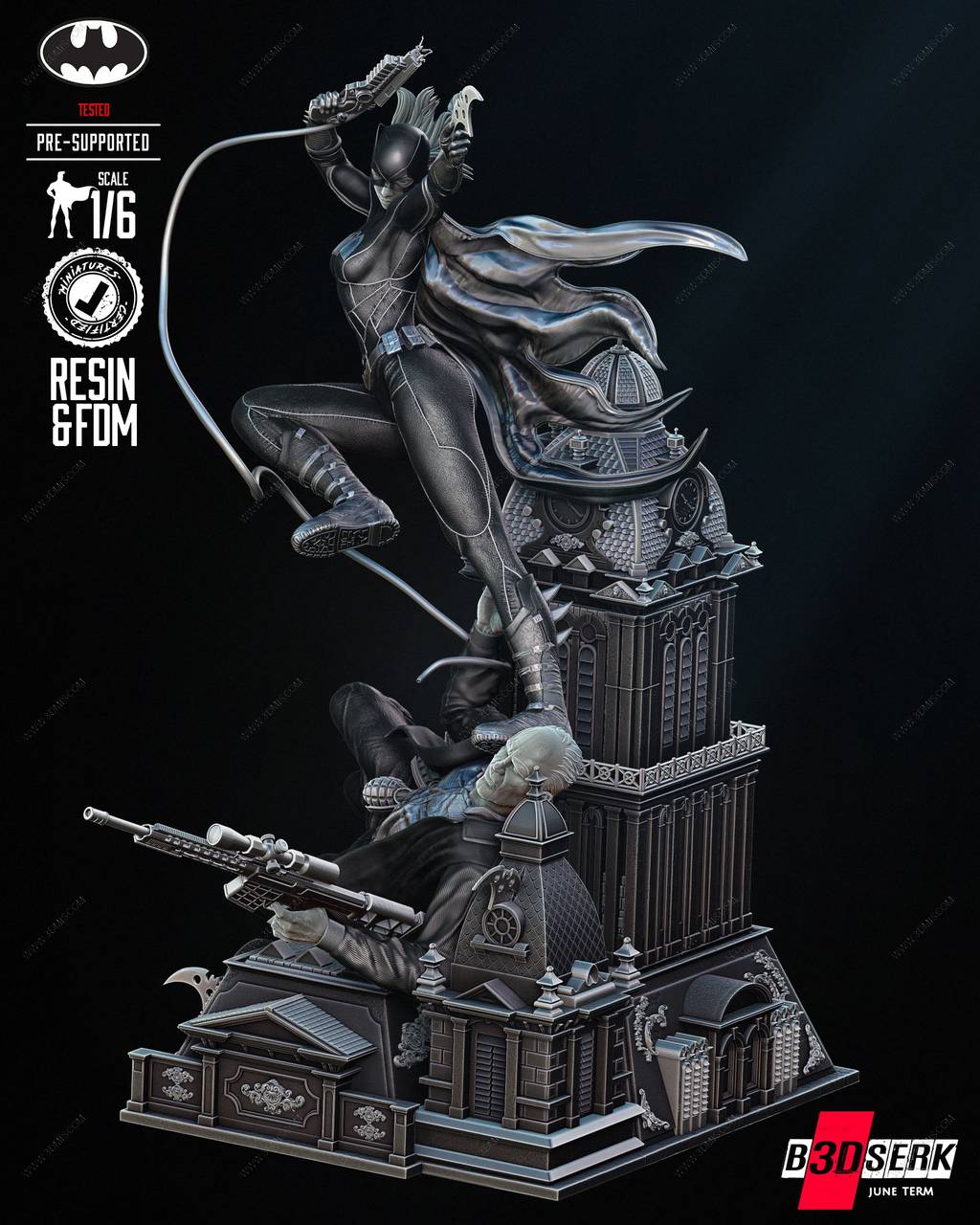 P站图纸印象馆 B3DSERK DC漫画 蝙蝠少女 B3DSERK DC漫画 蝙蝠少女