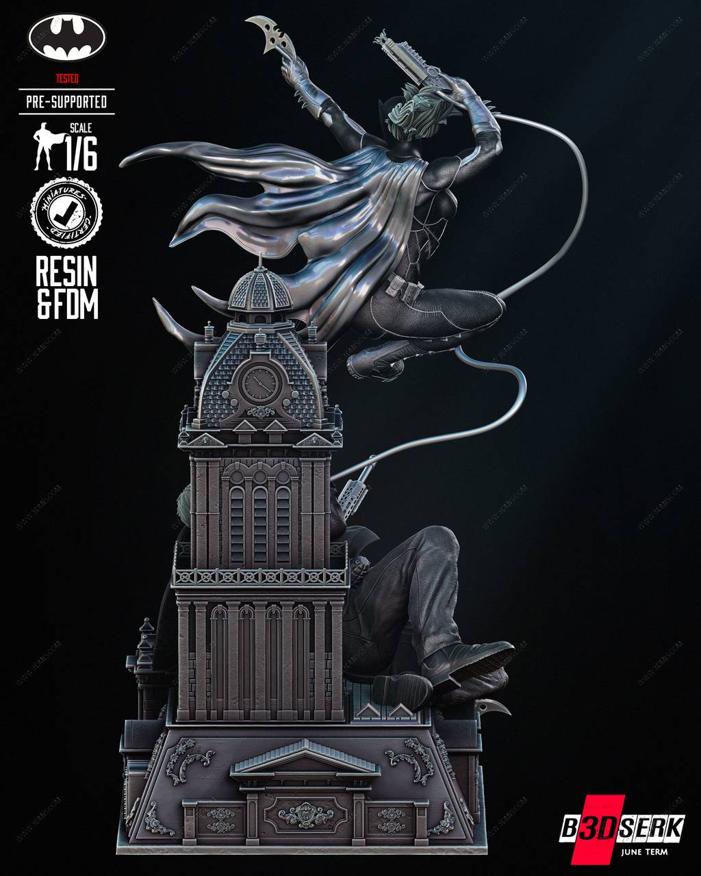 P站图纸印象馆 B3DSERK DC漫画 蝙蝠少女 B3DSERK DC漫画 蝙蝠少女