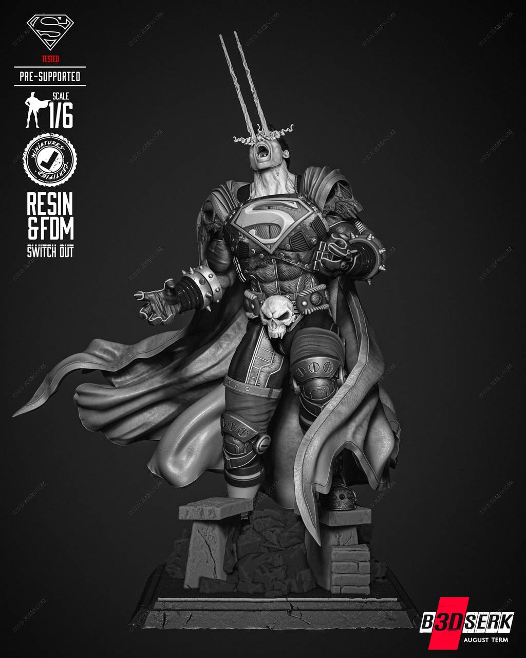 P站图纸印象馆 B3DSERK DC漫画 黑暗超人 B3DSERK DC漫画 黑暗超人