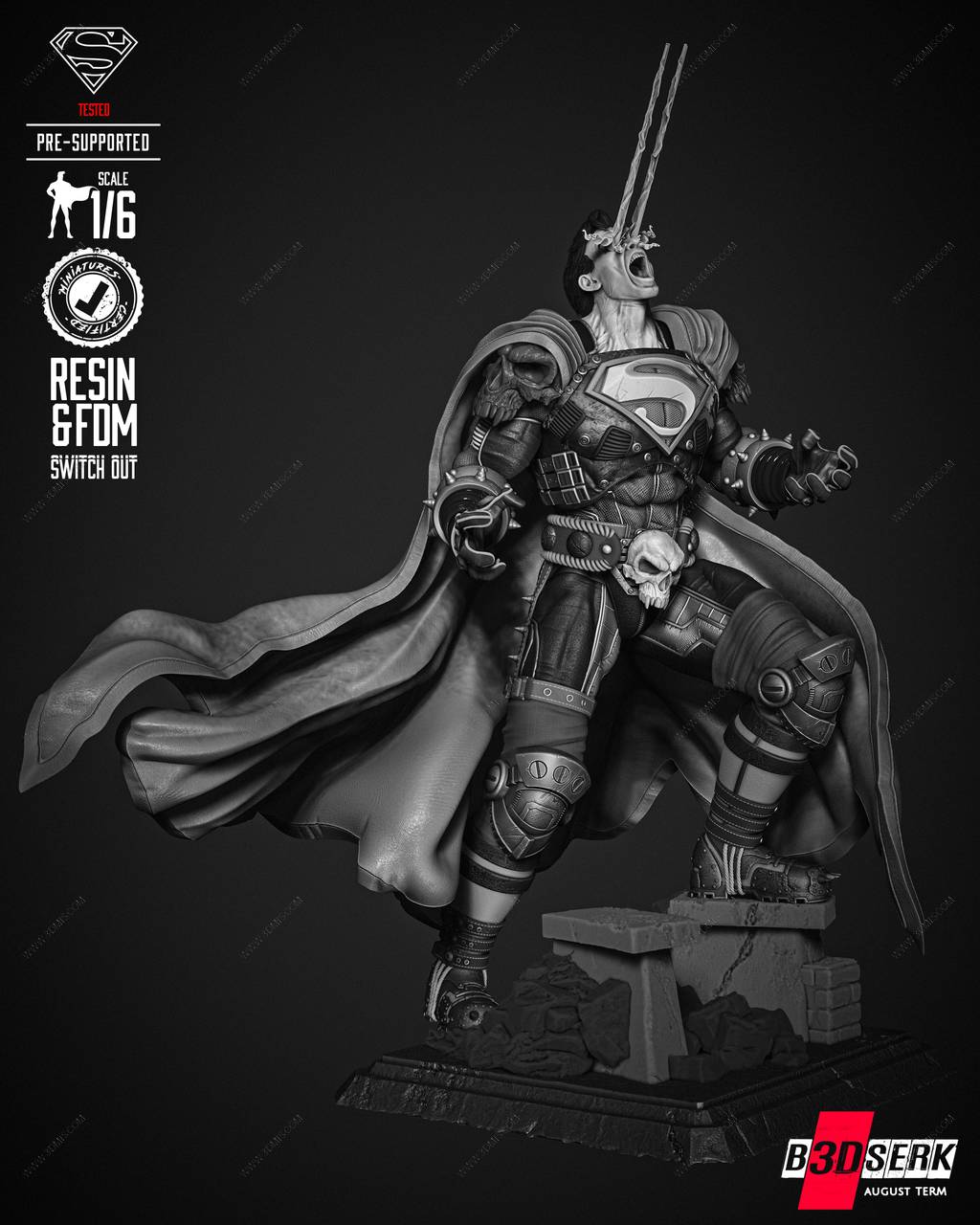 P站图纸印象馆 B3DSERK DC漫画 黑暗超人 B3DSERK DC漫画 黑暗超人