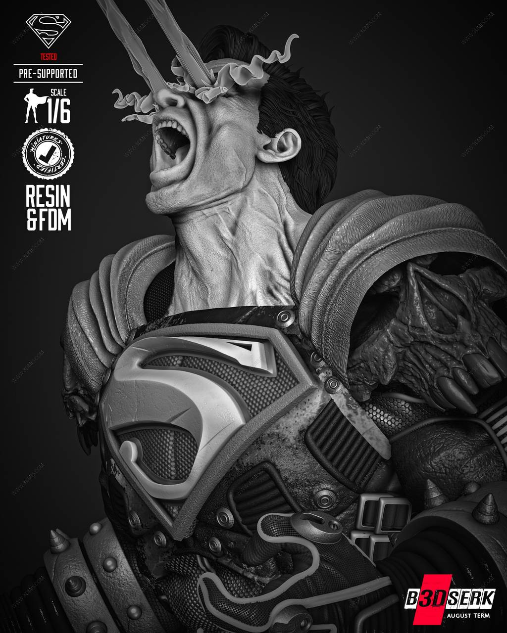 P站图纸印象馆 B3DSERK DC漫画 黑暗超人 B3DSERK DC漫画 黑暗超人