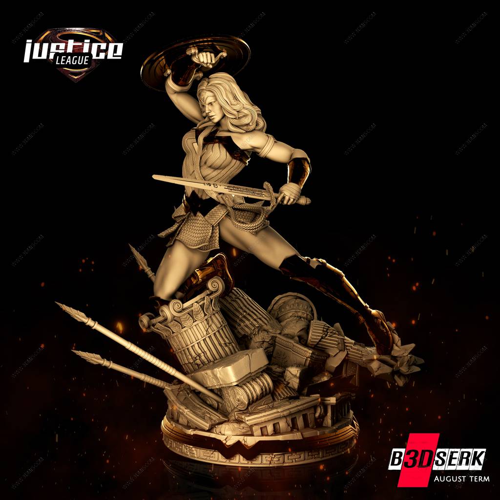 P站图纸印象馆 B3DSERK DC漫画 神奇女侠 B3DSERK DC漫画 神奇女侠