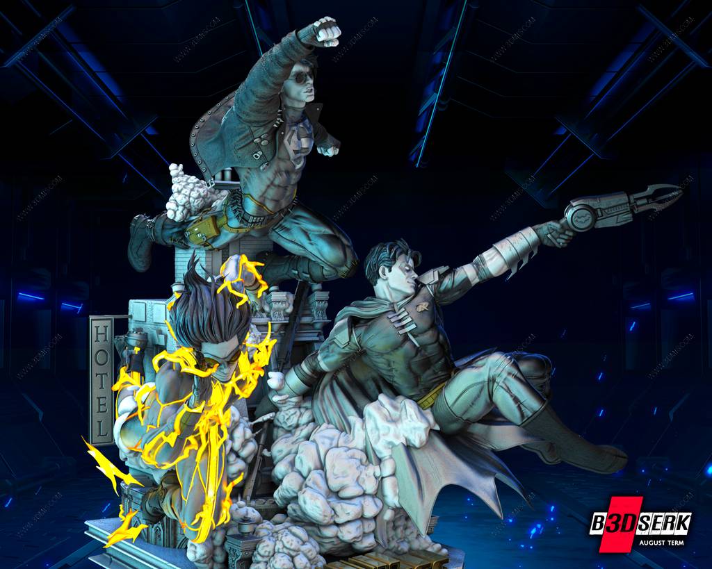 P站图纸印象馆 B3DSERK DC漫画 正义联盟 B3DSERK DC漫画 正义联盟