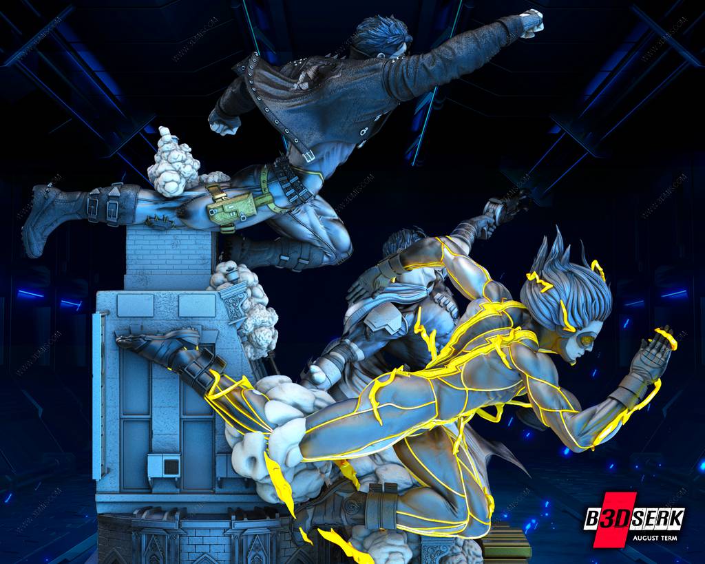 P站图纸印象馆 B3DSERK DC漫画 正义联盟 B3DSERK DC漫画 正义联盟