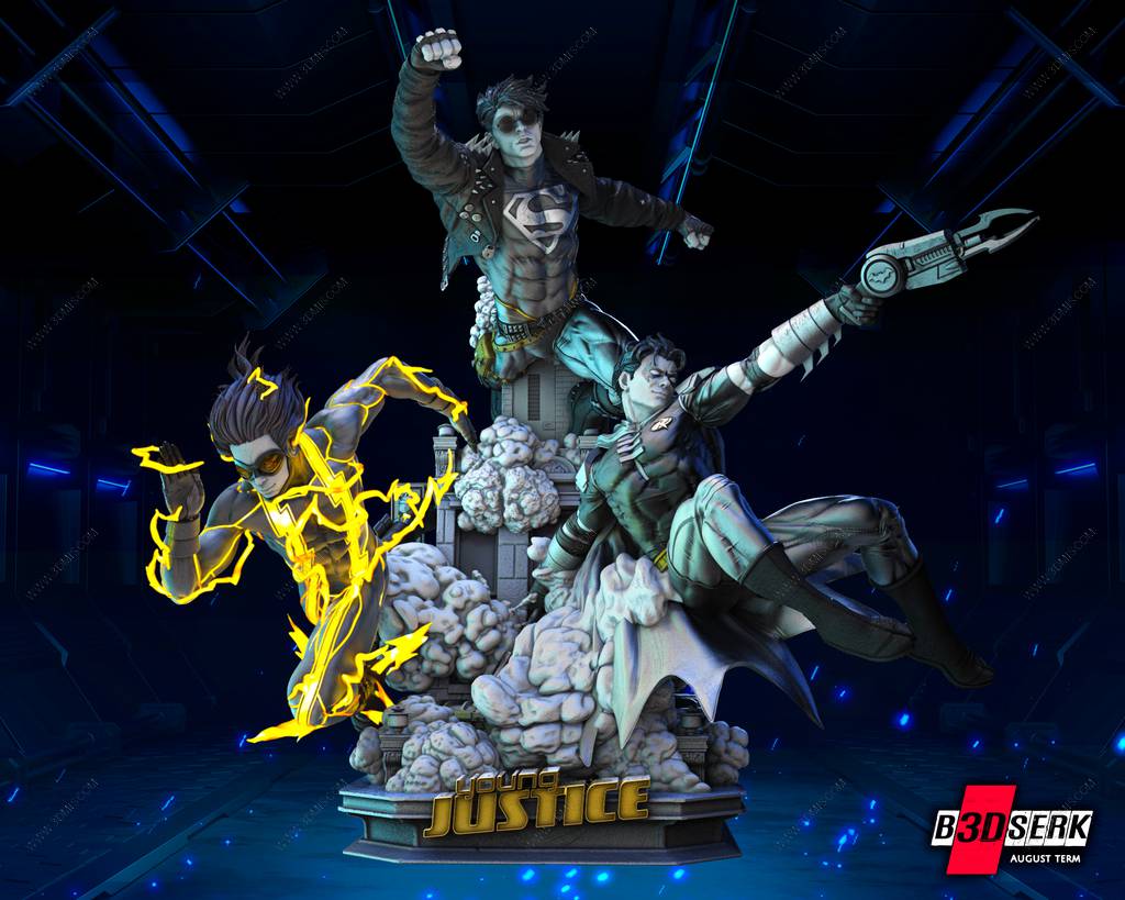 P站图纸印象馆 B3DSERK DC漫画 正义联盟 B3DSERK DC漫画 正义联盟