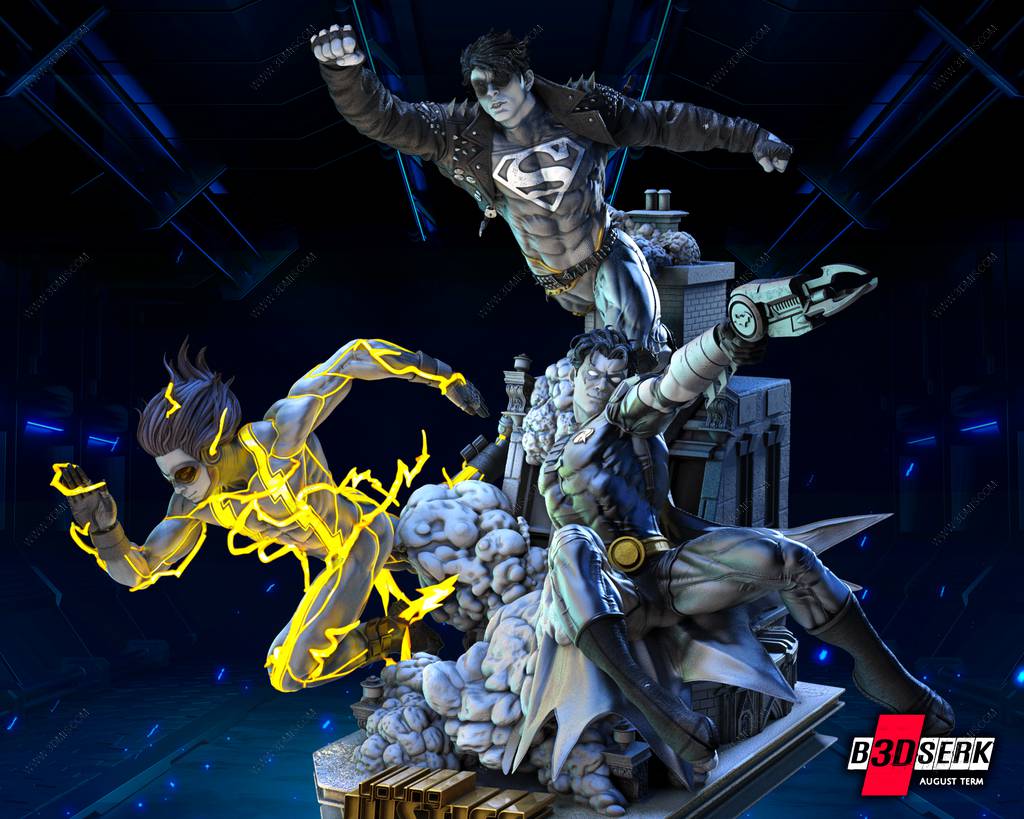 P站图纸印象馆 B3DSERK DC漫画 正义联盟 B3DSERK DC漫画 正义联盟