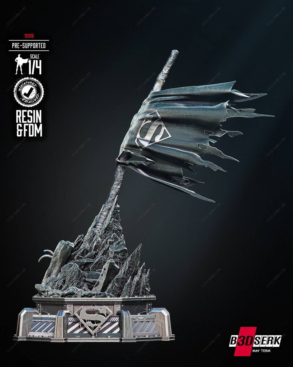 P站图纸印象馆 B3DSERK DC漫画 正义联盟之旗 B3DSERK DC漫画 正义联盟之旗